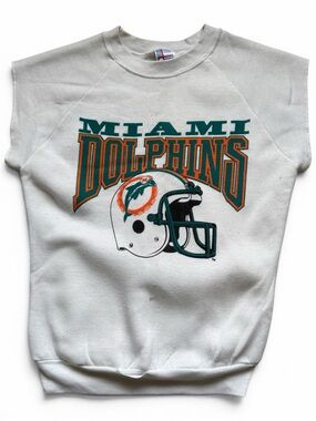 Vintage Miami Dolphins cut off sweatshirt